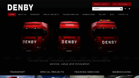 What Denbytransport.co.uk website looked like in 2019 (4 years ago)