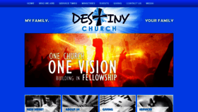 What Destinychurchmi.com website looked like in 2019 (4 years ago)