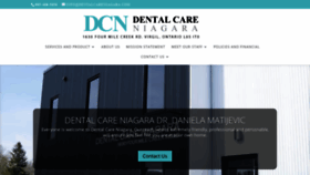 What Dentalcareniagara.com website looked like in 2019 (4 years ago)