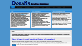 What Dorafin.pl website looked like in 2019 (4 years ago)