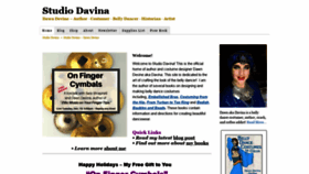 What Davina.us website looked like in 2019 (4 years ago)