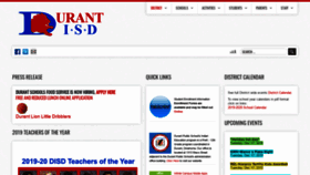 What Durantisd.org website looked like in 2019 (4 years ago)