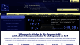 What Dive-computer.de website looked like in 2019 (4 years ago)