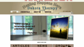 What Dakotatherapy.com website looked like in 2019 (4 years ago)