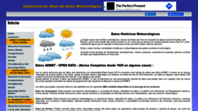 What Datosclima.es website looked like in 2019 (4 years ago)