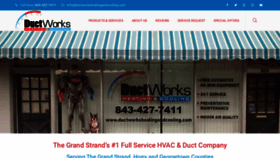 What Ductworksheatingandcooling.com website looked like in 2019 (4 years ago)