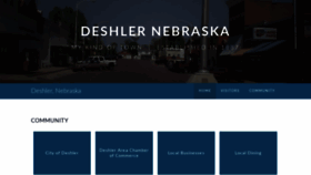 What Deshlerchamber.org website looked like in 2019 (4 years ago)
