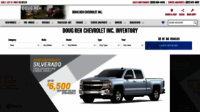 What Dougrehchevrolet.com website looked like in 2019 (4 years ago)