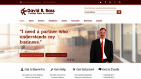 What Davidrbasscpa.com website looked like in 2019 (4 years ago)