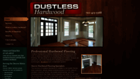 What Dustlesshardwood.com website looked like in 2019 (4 years ago)