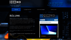 What Demiko.hu website looked like in 2019 (4 years ago)