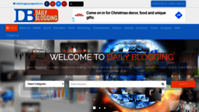 What Dailyblogging.in website looked like in 2019 (4 years ago)