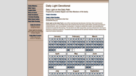 What Dailylightdevotional.org website looked like in 2019 (4 years ago)