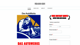 What Dasautowerks.com website looked like in 2019 (4 years ago)