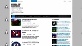 What Downloadfreecricketgames.blogspot.com website looked like in 2019 (4 years ago)