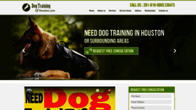 What Dogtrainingofhouston.com website looked like in 2019 (4 years ago)