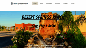 What Desertspringsranch.com website looked like in 2019 (4 years ago)