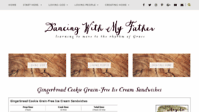 What Dancingwithmyfather.net website looked like in 2019 (4 years ago)