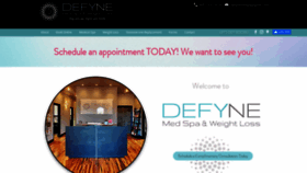 What Defynemedspa.com website looked like in 2019 (4 years ago)