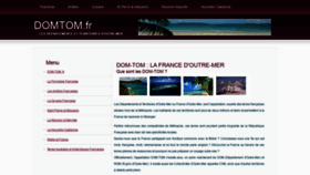 What Domtom.fr website looked like in 2019 (4 years ago)