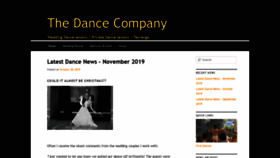 What Dancecompany.co.nz website looked like in 2019 (4 years ago)