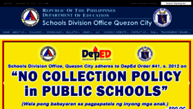 What Depedqc.ph website looked like in 2019 (4 years ago)