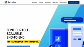 What Darwinbox.in website looked like in 2019 (5 years ago)