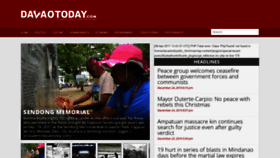 What Davaotoday.com website looked like in 2019 (4 years ago)