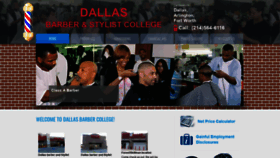 What Dallasbarberandstylistcollege.com website looked like in 2019 (4 years ago)