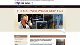 What Defytime.science website looked like in 2019 (4 years ago)