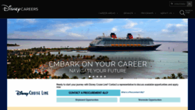 What Dcl.disneycareers.com website looked like in 2019 (4 years ago)
