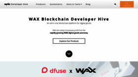 What Developer.wax.io website looked like in 2019 (4 years ago)