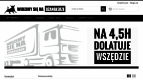 What Dzanglera.pl website looked like in 2019 (4 years ago)