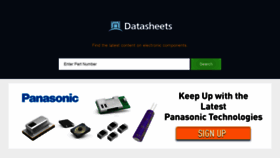 What Datasheets.com website looked like in 2019 (4 years ago)