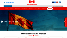What Dreamdestinationcanada.com website looked like in 2019 (4 years ago)