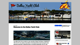 What Dallasyachtclub.org website looked like in 2019 (4 years ago)