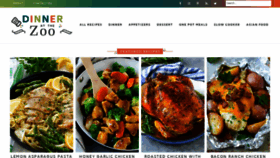 What Dinneratthezoo.com website looked like in 2019 (4 years ago)
