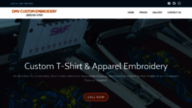 What Dmvembroidery.com website looked like in 2019 (4 years ago)