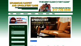 What Drummondcarpetcleaner.com website looked like in 2019 (4 years ago)