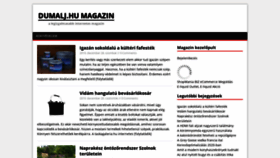 What Dumalj.hu website looked like in 2019 (4 years ago)