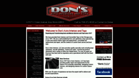 What Donsautointeriors.com website looked like in 2019 (4 years ago)