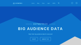 What Dotmetrics.net website looked like in 2019 (4 years ago)