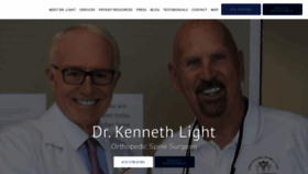 What Drkennethlight.com website looked like in 2019 (4 years ago)