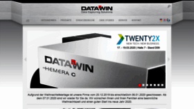 What Datawin.de website looked like in 2020 (4 years ago)