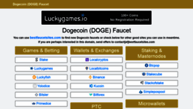 What Doge-faucet.com website looked like in 2020 (4 years ago)