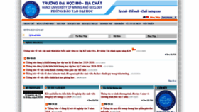 What Daotao.humg.edu.vn website looked like in 2020 (4 years ago)