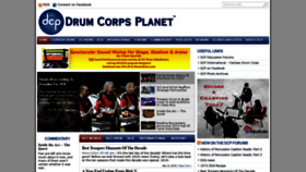 What Drumcorpsplanet.com website looked like in 2020 (5 years ago)