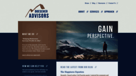 What Doescheradvisors.com website looked like in 2020 (4 years ago)