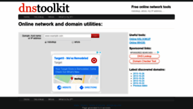 What Dnstoolkit.net website looked like in 2020 (4 years ago)