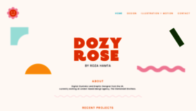 What Dozyrose.com website looked like in 2020 (4 years ago)